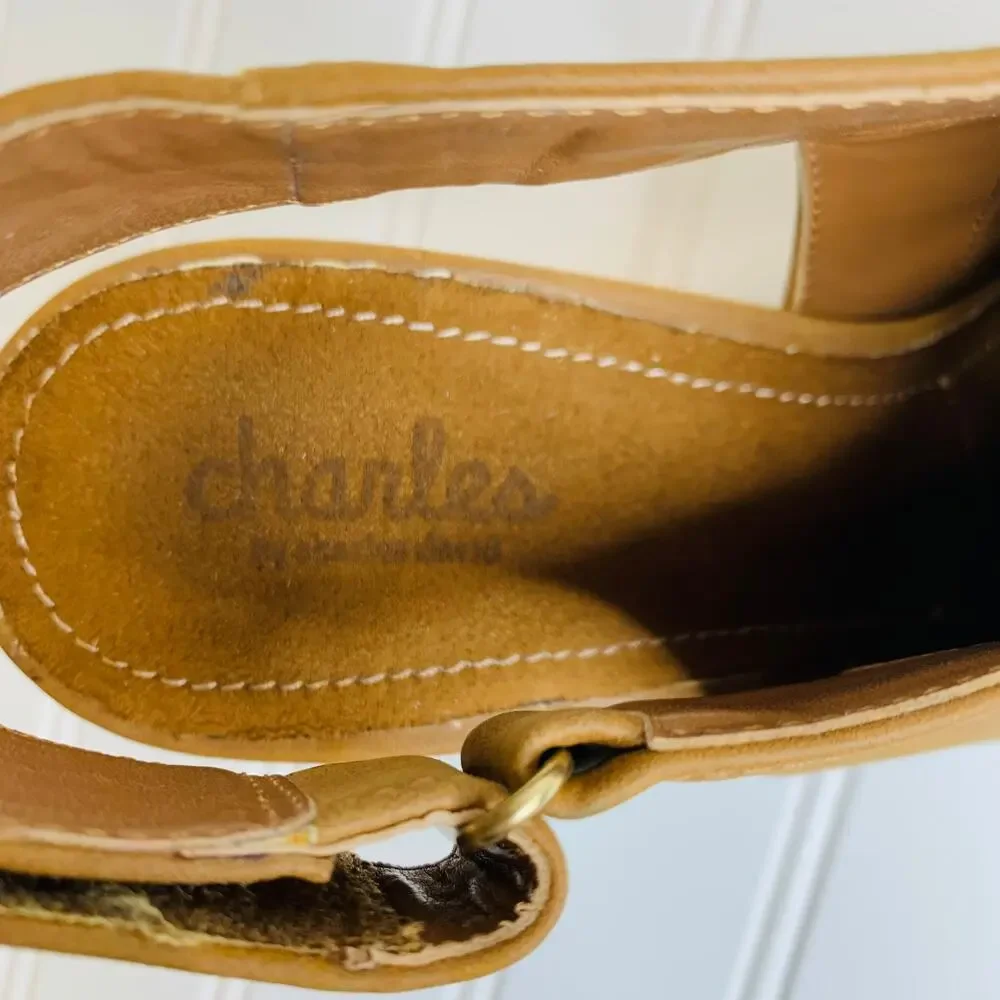 Charles by Charles David Brown Tan Bootie Sz 8.5 - Picture 5 of 10